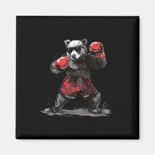 Boxing-Bärenliebhaber Boxhandschuhe Kickboxen Lust Magnet