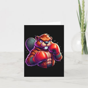 Boxing Beaver Boxer Kickboxer Mixed Martial Arts K Karte