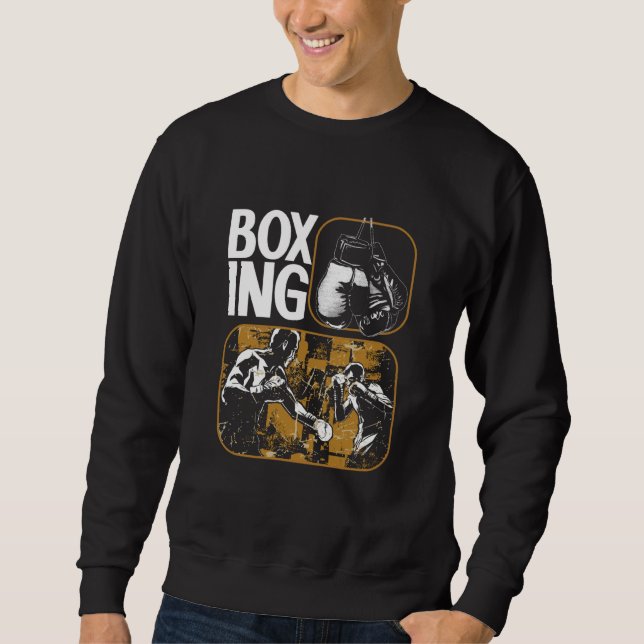 Boxing Boxer Gloves MMA Fighting Fighter Sweatshirt (Vorderseite)
