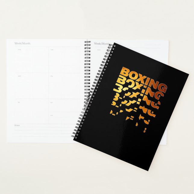 Boxing Boxer Graphic Word Art Planer (Anzeige)