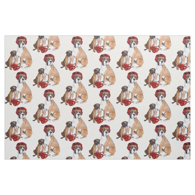 Boxing Boxhund Stoff (Fat Quarter (45,7 x 55,9 cm))
