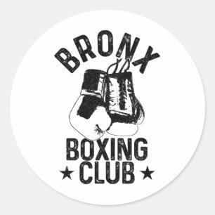 Boxing Bronx Martial Arts Ny New York Boxer Runder Aufkleber