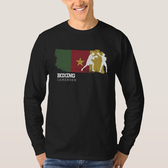 Boxing Cameroon Combat Sports Fighter Boxing T-Shirt (Vorderseite)