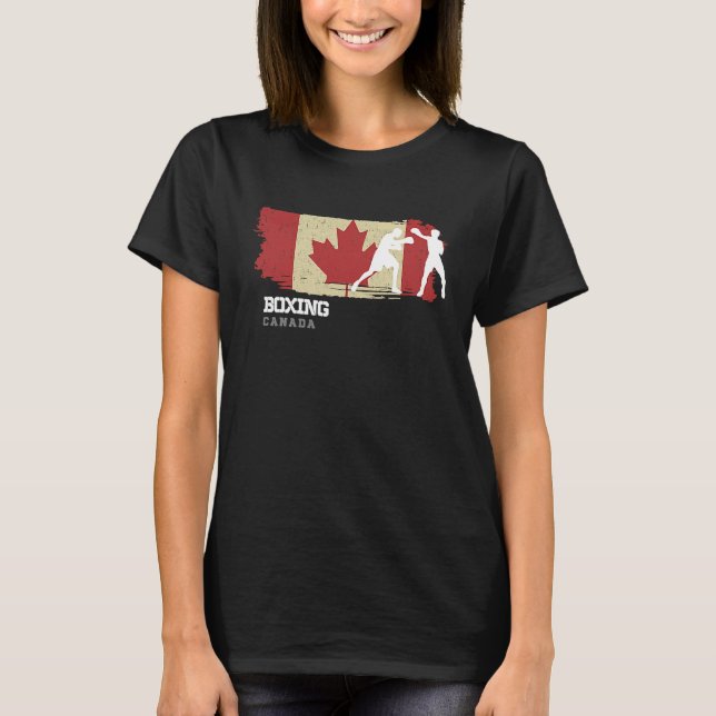 Boxing Canada Combat Sports Fighter Boxing T-Shirt (Vorderseite)
