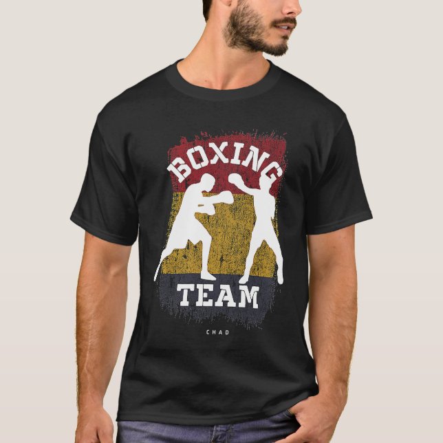 Boxing Chad Combat Sports Fighter Boxing T-Shirt (Vorderseite)