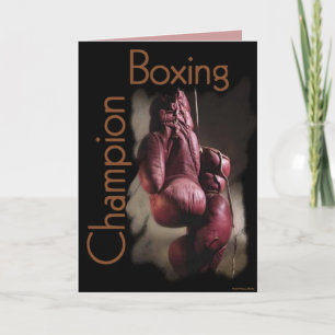 Boxing Champion Card Karte