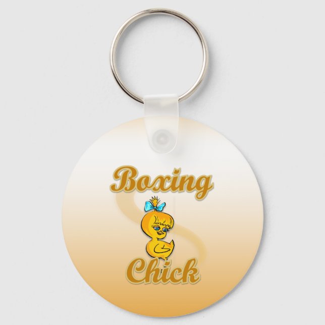 Boxing Chick Schlüsselanhänger (Vorderseite)