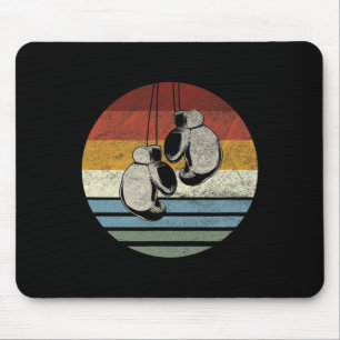 Boxing Clic - Vintage Retro Boxsport Kickboxen Mousepad