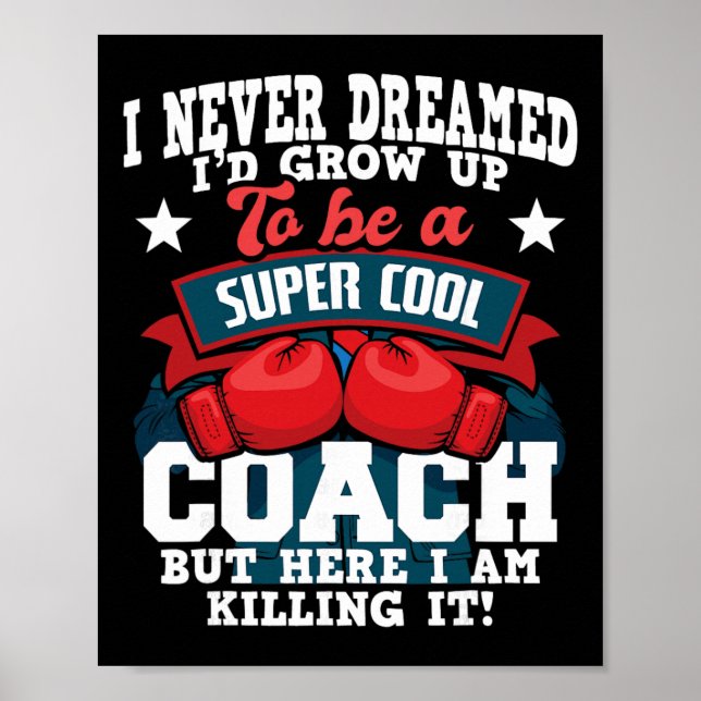 Boxing Coach - Kickboxing Kickboxer Gym Boxer _2  Poster (Vorne)