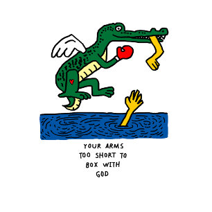 Boxing Crocodile Unisex Tshirt