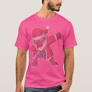 Boxing Dabbing Afrikanischer Weihnachtsmann Boxer T-Shirt