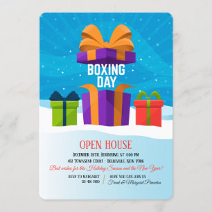 Boxing Day Einladung