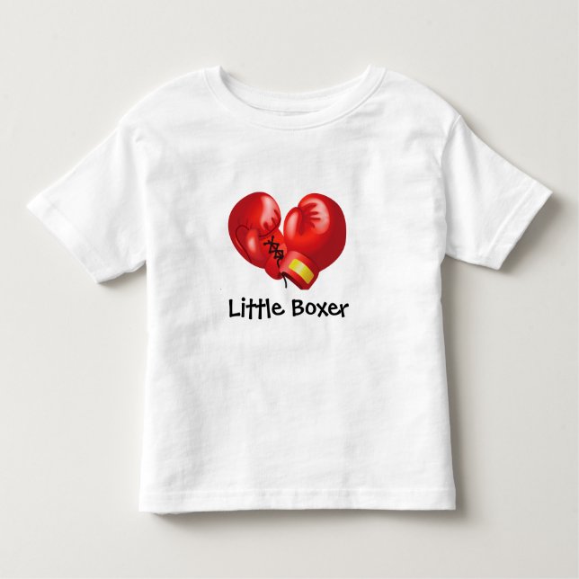 Boxing Design Anpassbare Kinderhemden Kleinkind T-shirt (Vorderseite)