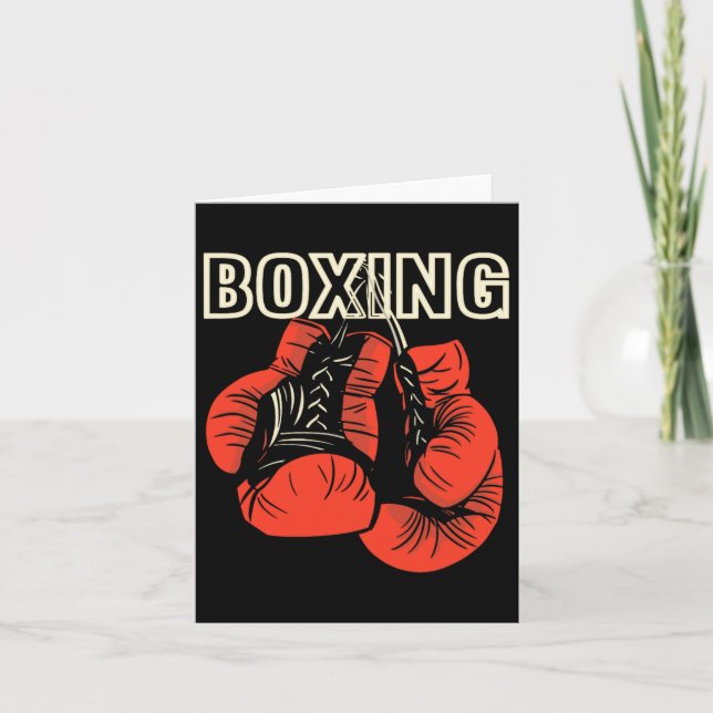 Boxing Design Boxing Boxing Gloves Martial Artist Karte (Vorderseite)