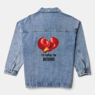 Boxing Design Denim Jacket Jeansjacke
