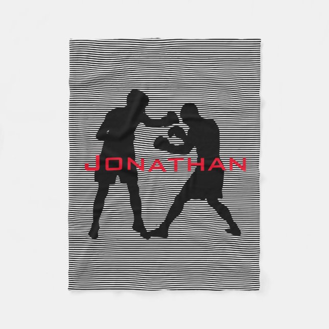 Boxing Design Fleece Blanket (Vorderseite)