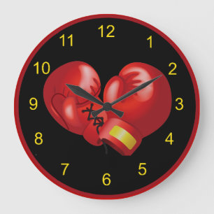 Boxing Design Wall Clock Große Wanduhr