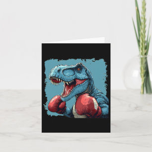 Boxing Dinosaurier Kostüm für Sport Boxer Liebhabe Karte