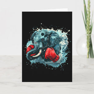 Boxing Elefant Liebhaber Boxhandschuhe Kickboxen S Karte