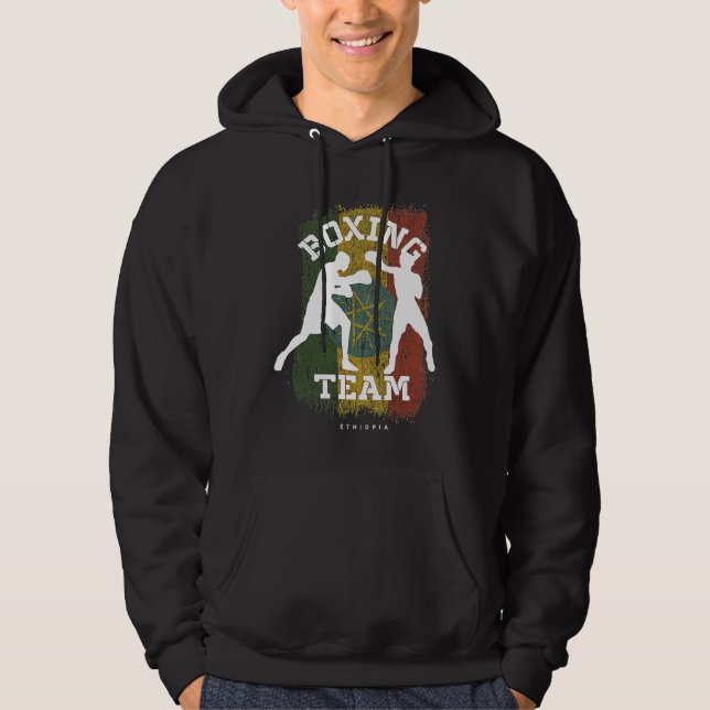 Boxing Ethiopia Combat Sports Fighter Boxing Hoodie (Vorderseite)