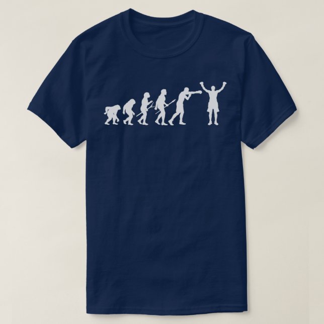 Boxing Evolution Boxing Lover Boxer T-Shirt (Design vorne)