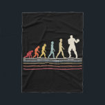 Boxing Evolution Funny Boxer Gift Retro Vintage Bo Fleecedecke<br><div class="desc">Boxing Evolution Funny Boxer Gift Retro Vintage Boxing</div>