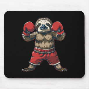 Boxing Faultier Liebhaber Boxhandschuhe Kickboxen Mousepad