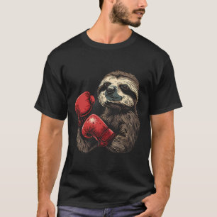 Boxing Faultier Liebhaber Boxhandschuhe Kickboxen T-Shirt