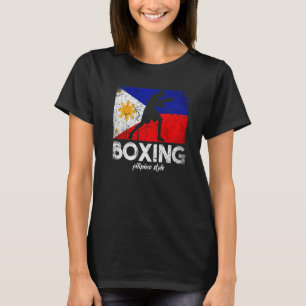 Boxing Filipino Style Philippine Flag Boxing Filip T-Shirt