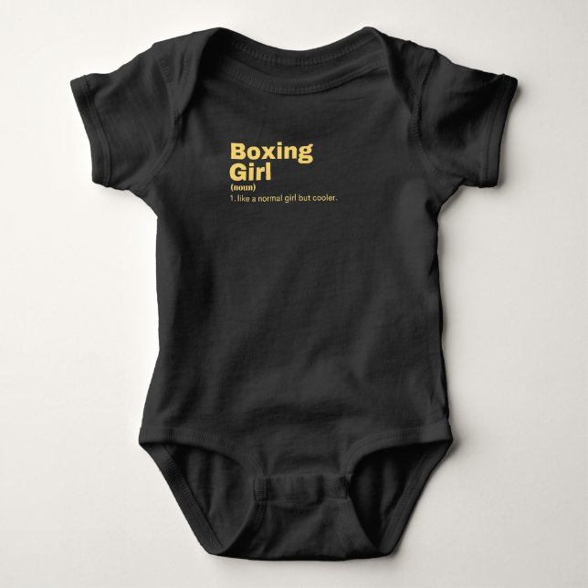 Boxing Girl - Boxing Baby Strampler (Vorderseite)