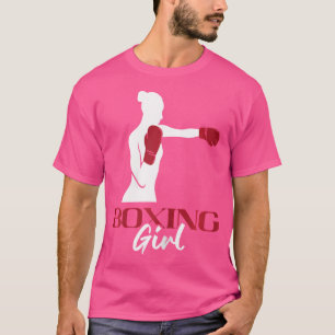 Boxing Girl Kickboxer Boxer Boxer Boxhandschuhe Ki T-Shirt