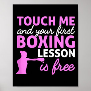 Boxing Girl Touch Me und Ihre erste Boxstunde Poster