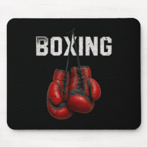 Boxing Gloves Boxer Martial Art Sport Kickboxer Wo Mousepad