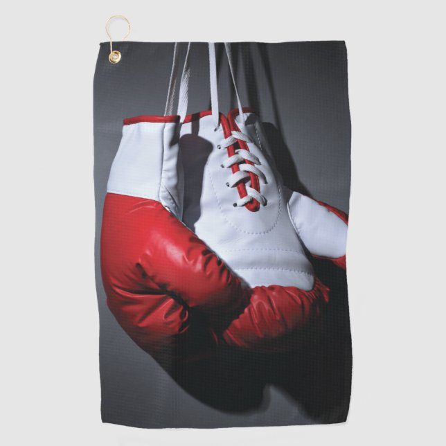Boxing Gloves Golfhandtuch (Vorderseite)