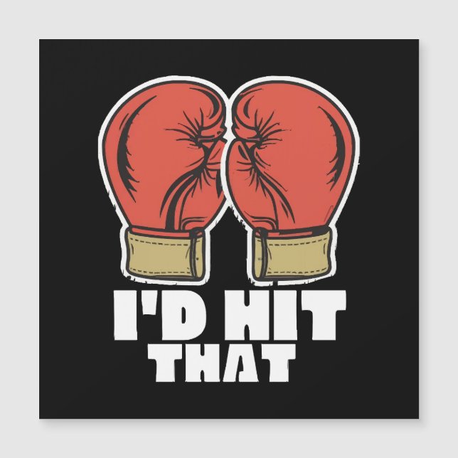 Boxing Gloves Magnetkarte (Vorderseite)