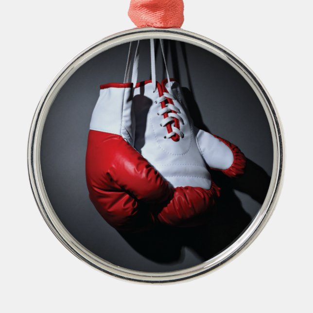 Boxing Gloves Ornament Aus Metall (Vorne)