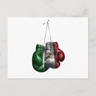 Boxing Gloves T-Shirt - Mexico Vintage flag Postkarte
