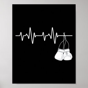 Boxing Heartbeat - Boxing Lover Boxer Kickboxing F Poster