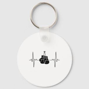 Boxing Heartbeat Line Punch Design Schlüsselanhänger