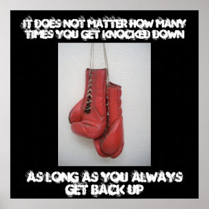 Boxing Inspiration Leinwand Poster