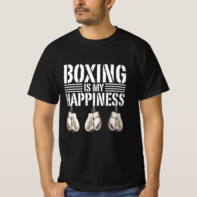 boxing is my happiness T-Shirt (Vorderseite)
