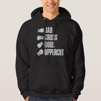 Boxing Jab Cross Hook Uppercut - Boxing Lover Gesc Hoodie