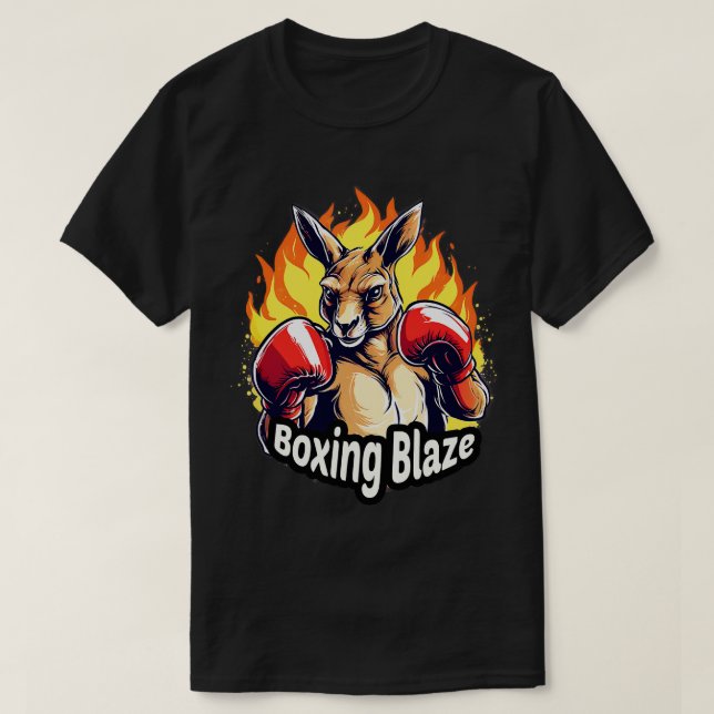 Boxing Kangaroo Boxing Blaze T-Shirt (Design vorne)