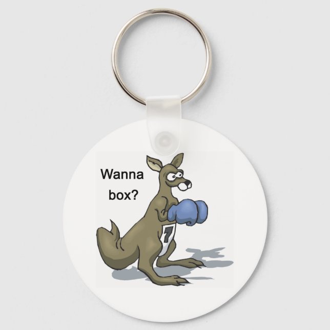 Boxing Kangaroo Schlüsselanhänger (Vorderseite)