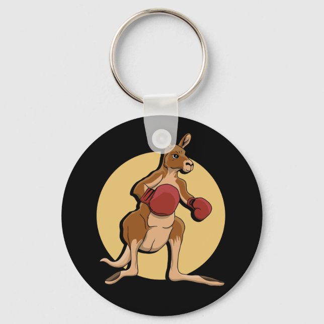 Boxing Kangaroo Schlüsselanhänger (Vorderseite)