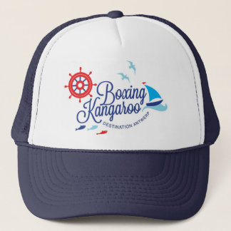 Boxing Kangaroo Trucker Hat Truckerkappe