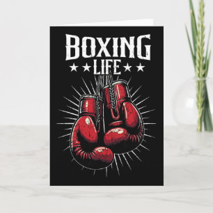 Boxing-Leben Kickboxen Liebhaber Kickboxer Beruf Karte