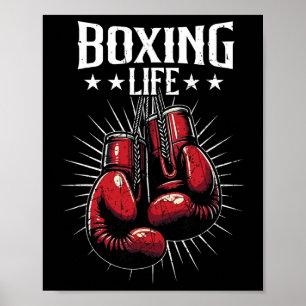 Boxing Leben Kickboxen Liebhaber Kickboxer Beruf Poster