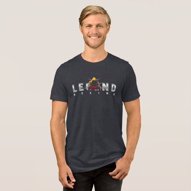 Boxing-Legenden | Männer Tri-Blend Shirt (Vorderseite voll)