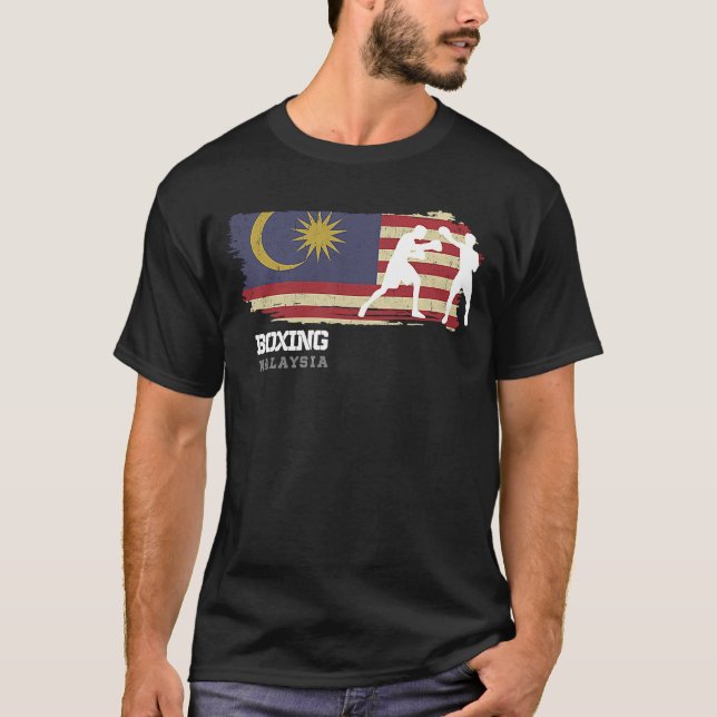 Boxing Malaysia Combat Sports Fighter Boxing T-Shirt (Vorderseite)